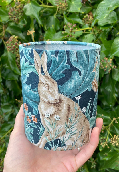 William Morris Forest Fabric Handmade Lantern with Fairy Lights
