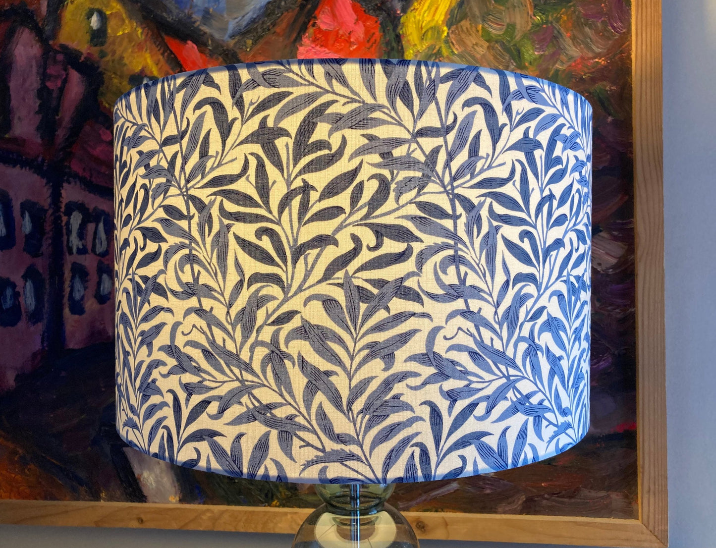 William Morris Blue Willow Bough Fabric Lampshade for Table or Ceiling Lamps