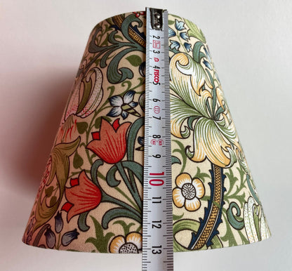 William Morris Golden Lily Fabric Candle Clip Lampshade