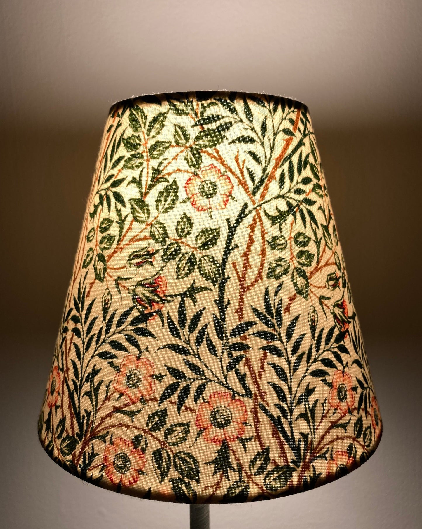William Morris Sweet Briar Fabric Candle Clip Lampshade
